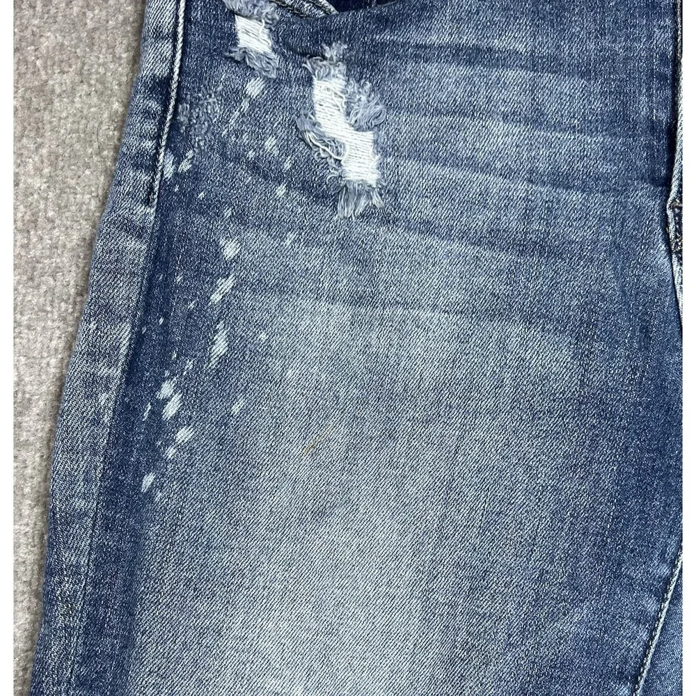 Judy Blue Boyfriend Fit Jeans Womens Juniors Sz 9/29 Blue Stretch Distressed